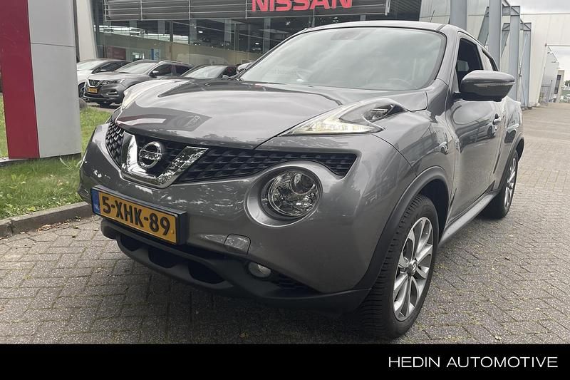 Grijs Gebruikt 2014 Nissan Juke S SUV | € 8.900 (Eerlijke prijs) - Afbeelding 1/4