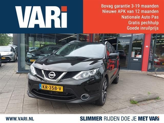 Zwart Gebruikt 2016 Nissan Qashqai Tekna SUV | € 15.499 (Eerlijke prijs) - Afbeelding 1/4