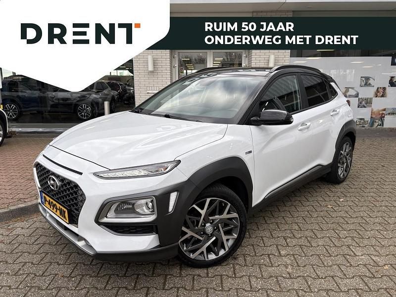 Wit Gebruikt 2021 Hyundai Kona Premium SUV | € 22.900 - Afbeelding 1/4