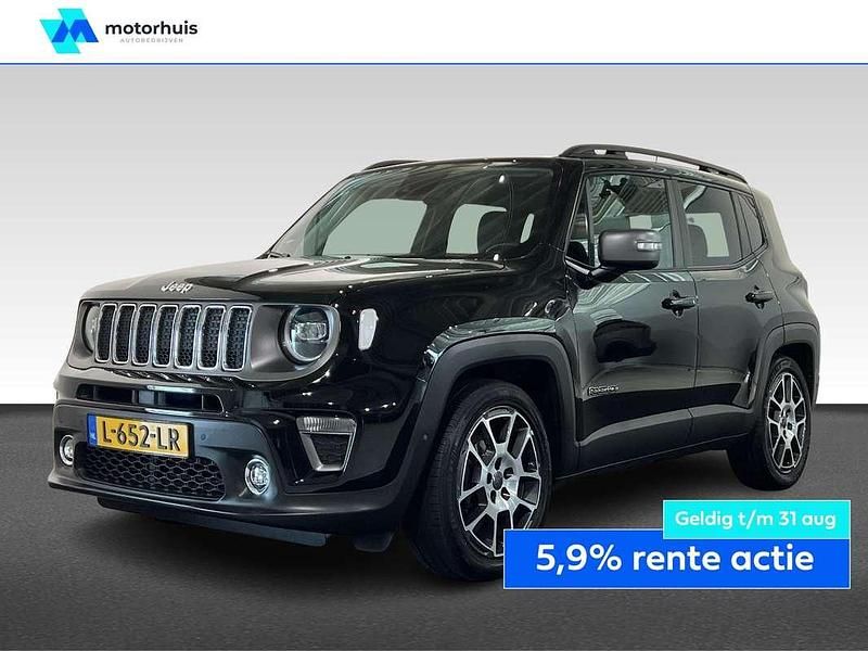Zwart Gebruikt 2021 Jeep Renegade Limited SUV | € 18.745 (Eerlijke prijs) - Afbeelding 1/4