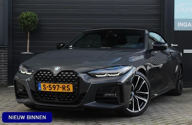 Grijs Gebruikt 2021 BMW 420 M Sport Cabriolet | € 45.995 (Eerlijke prijs) - Afbeelding 1/4