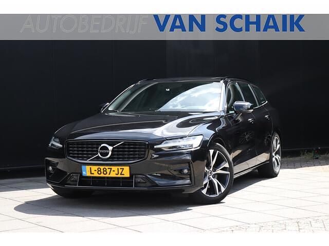 Zwart Gebruikt 2021 Volvo V60 R-Design Stationwagen | € 30.845 (Eerlijke prijs) - Afbeelding 1/4