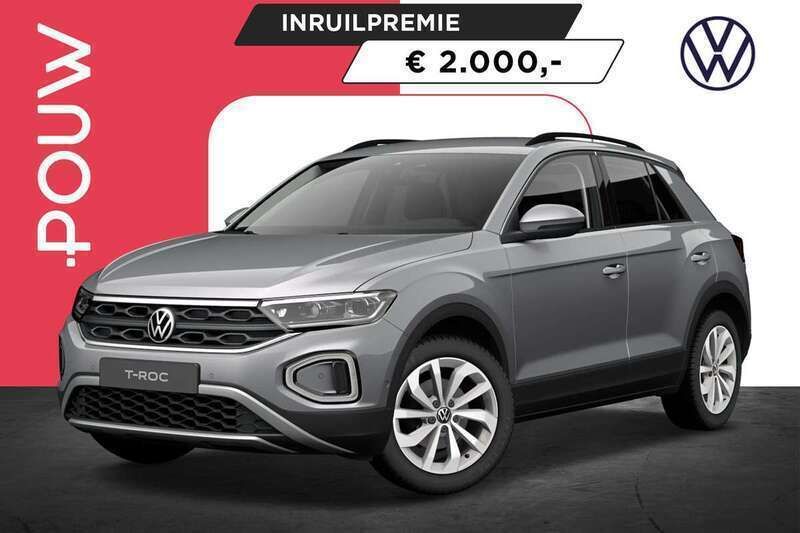 Zilver Nieuw 2025 VW T-Roc Edition SUV | € 40.950 (Super prijs) - Afbeelding 1/4