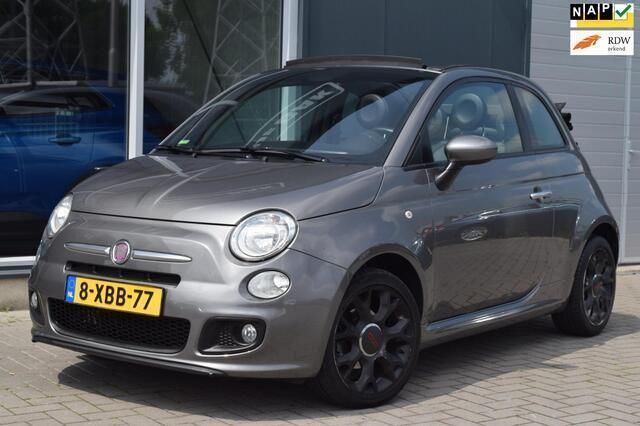 Grijs Gebruikt 2014 Fiat 500C Lounge Cabriolet | € 5.999 (Eerlijke prijs) - Afbeelding 1/4