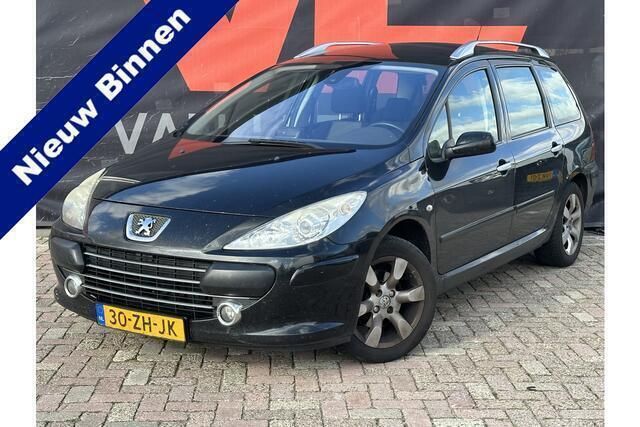 Zwart Gebruikt 2008 Peugeot 307 Premium Stationwagen | € 1.248 (Eerlijke prijs) - Afbeelding 1/4