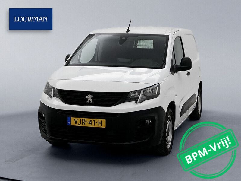 Wit Gebruikt 2021 Peugeot Partner Premium MPV | € 12.745 (Eerlijke prijs) - Afbeelding 1/4