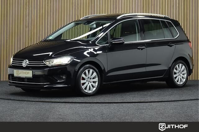 Zwart Gebruikt 2014 VW Golf Sportsvan Highline MPV | € 7.950 - Afbeelding 1/4