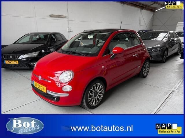 Rood Gebruikt 2012 Fiat 500 Lounge Hatchback | € 6.950 (Eerlijke prijs) - Afbeelding 1/4