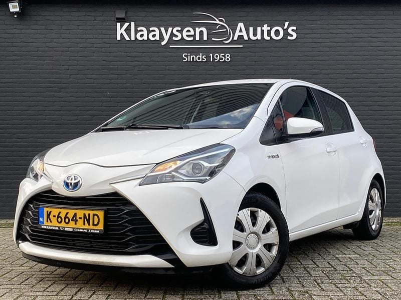 Wit Gebruikt 2019 Toyota Yaris Hybrid Active Hatchback | € 14.450 (Super prijs) - Afbeelding 1/4