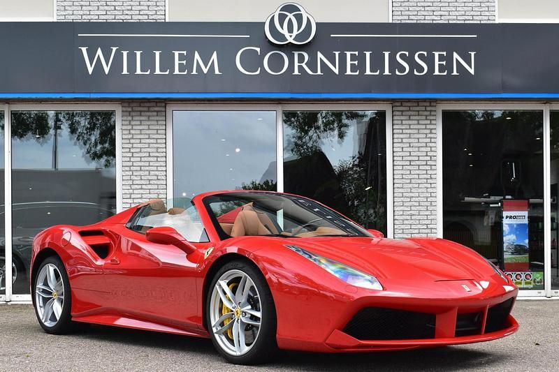 Rood Gebruikt 2019 Ferrari 488 Cabriolet | € 279.950 - Afbeelding 1/4