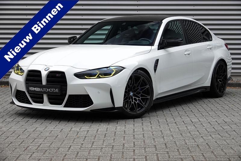 Wit, metallic lak Gebruikt 2021 BMW M3 Competition Edition Sedan | € 81.900 (Super prijs) - Afbeelding 1/4