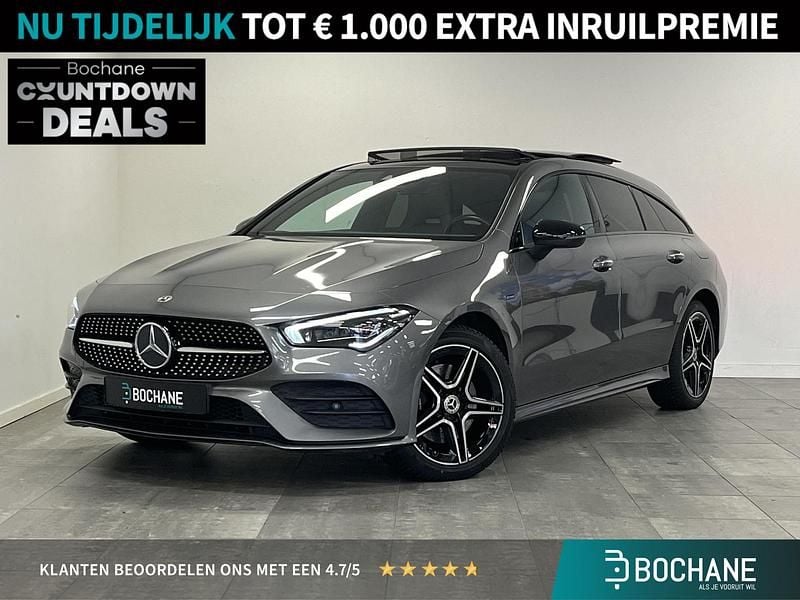 Grijs Gebruikt 2021 Mercedes CLA250e Shooting Brake AMG Stationwagen | € 29.695 (Eerlijke prijs) - Afbeelding 1/4