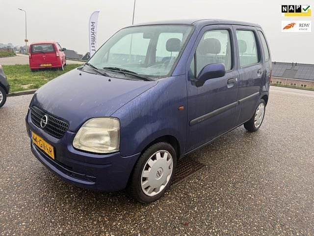 Blauw Occasion 2001 Opel Agila Comfort Hatchback | € 1.299 (Eerlijke prijs) - Afbeelding 1/4