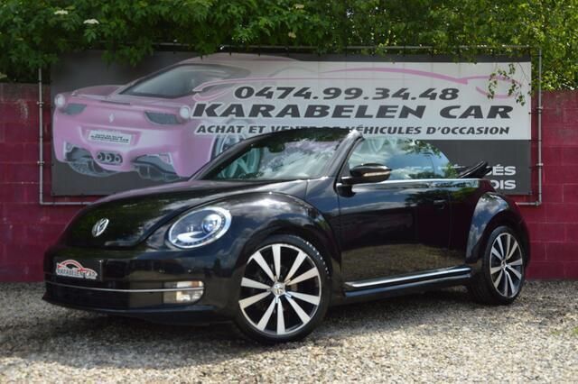 Zwart Gebruikt 2013 VW Beetle Design Cabriolet | € 13.900 - Afbeelding 1/4