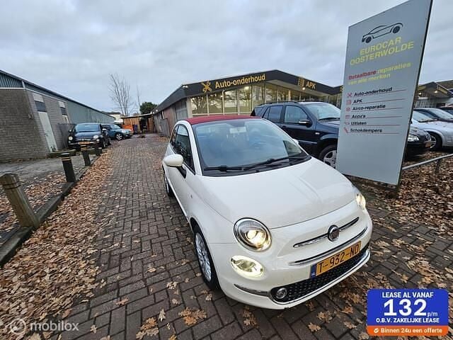 Wit Occasion 2017 Fiat 500 Cabriolet | € 7.299 (Super prijs) - Afbeelding 1/4