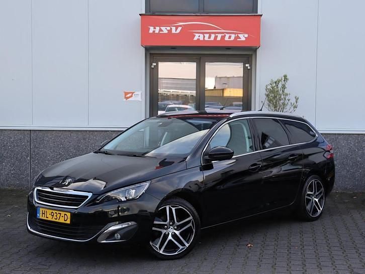 Zwart Gebruikt 2016 Peugeot 308 SW Premium Stationwagen | € 6.450 (Goede deal) - Afbeelding 1/3