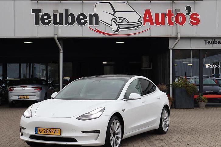 Wit Gebruikt 2019 Tesla Model 3 Long Range AWD Sedan | € 18.895 (Eerlijke prijs) - Afbeelding 1/4