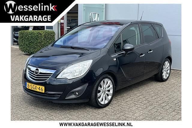 Zwart Gebruikt 2013 Opel Meriva Cosmo MPV | € 7.450 (Eerlijke prijs) - Afbeelding 1/4