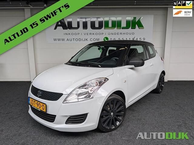 Wit Gebruikt 2013 Suzuki Swift Exclusive Hatchback | € 7.750 (Eerlijke prijs) - Afbeelding 1/4