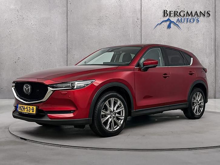 Rood Gebruikt 2021 Mazda CX-5 Signature SUV | € 28.920 (Eerlijke prijs) - Afbeelding 1/4