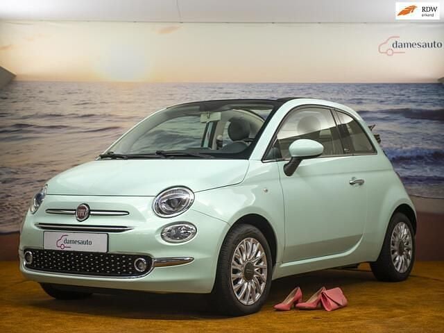 Groen Occasion 2015 Fiat 500C Lounge Cabriolet | € 8.450 (Eerlijke prijs) - Afbeelding 1/4