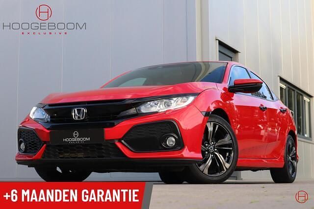 Rood Gebruikt 2018 Honda Civic Elegance Hatchback | € 17.450 (Goede deal) - Afbeelding 1/4