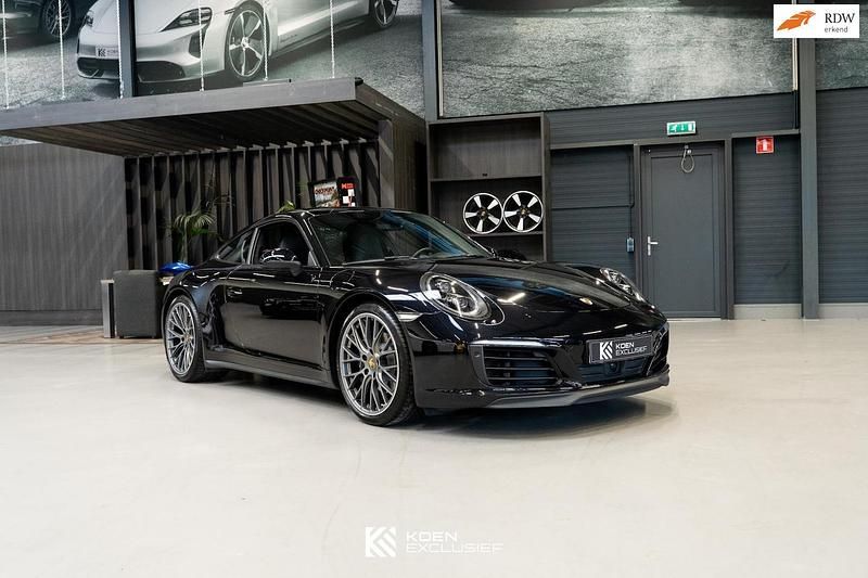 Zwart Gebruikt 2017 Porsche 911 Carrera 4 Sport Coupé | € 99.950 - Afbeelding 1/4