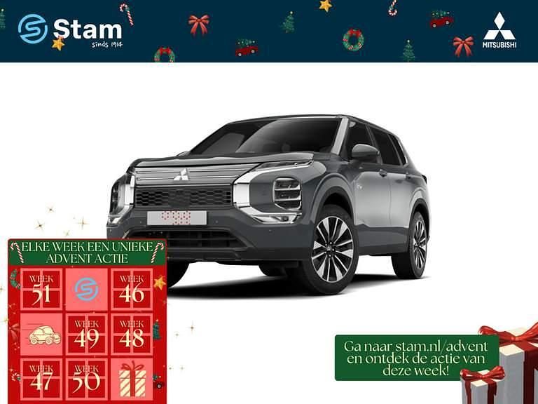 Graphite grey metallic (grijs metallic) Nieuw 2025 Mitsubishi Outlander P-HEV SUV | € 48.699 (Super prijs) - Afbeelding 1/4