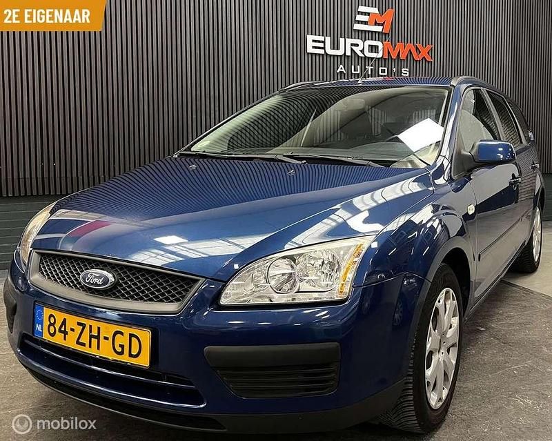 Blauw Gebruikt 2008 Ford Focus Ambiente Stationwagen | € 1.999 (Eerlijke prijs) - Afbeelding 1/3