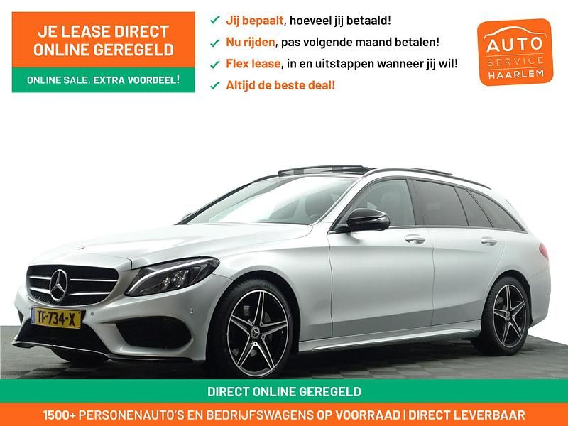 Grijs metallic Occasion 2018 Mercedes C180 AMG Stationwagen | € 22.900 (Iets duurder) - Afbeelding 1/4