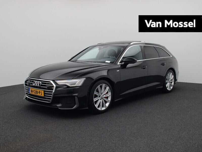 Zwart Gebruikt 2021 Audi A6 Sport Stationwagen | € 43.900 (Eerlijke prijs) - Afbeelding 1/4