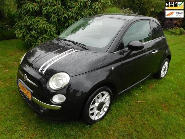 Zwart Gebruikt 2008 Fiat 500 Lounge Hatchback | € 4.950 (Duur) - Afbeelding 1/4