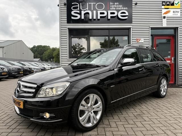 Zwart Gebruikt 2008 Mercedes C180 Avantgarde Stationwagen | € 8.450 (Eerlijke prijs) - Afbeelding 1/4