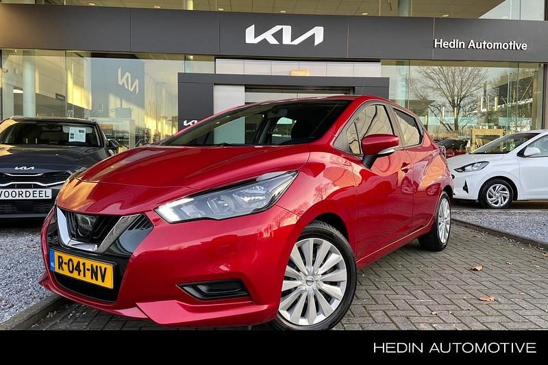 Rood Occasion 2022 Nissan Micra Acenta Hatchback | € 12.745 (Eerlijke prijs) - Afbeelding 1/4