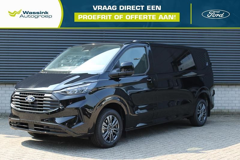Zwart Nieuw 2024 Ford Transit Custom Limited Van | € 38.762 (Iets duurder) - Afbeelding 1/3