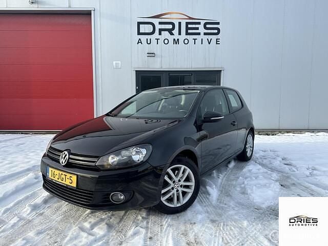 Zwart Gebruikt 2009 VW Golf VI Highline Hatchback | € 4.450 (Goede deal) - Afbeelding 1/4