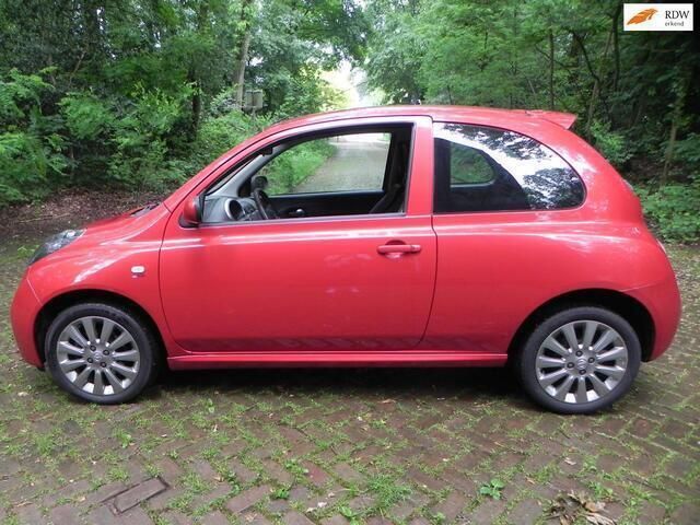 Rood Gebruikt 2008 Nissan Micra Acenta+ Hatchback | € 2.950 - Afbeelding 1/4