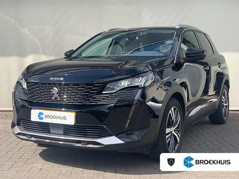 Zwart Gebruikt 2021 Peugeot 3008 GT-line SUV | € 20.945 (Eerlijke prijs) - Afbeelding 1/4