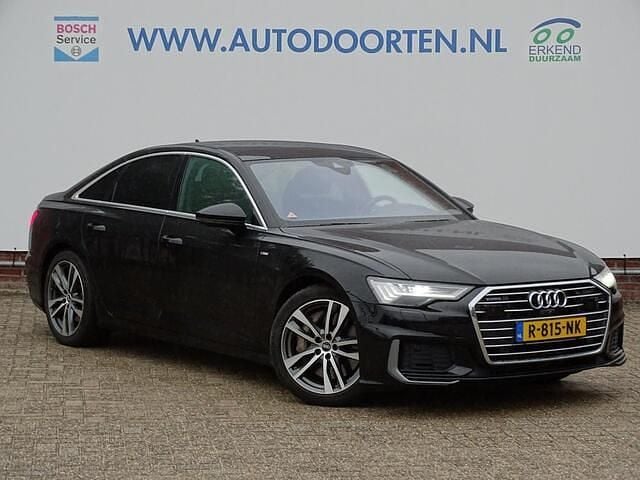 Zwart Gebruikt 2021 Audi A6 S-Line Sedan | € 39.950 (Super prijs) - Afbeelding 1/4