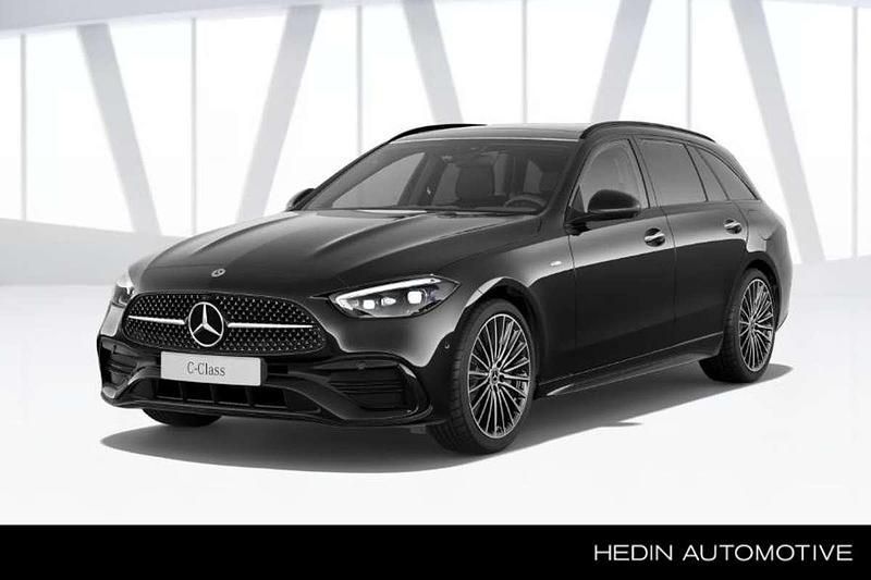 Zwart Nieuw 2025 Mercedes C300e Business Stationwagen | € 68.980 (Iets duurder) - Afbeelding 1/4