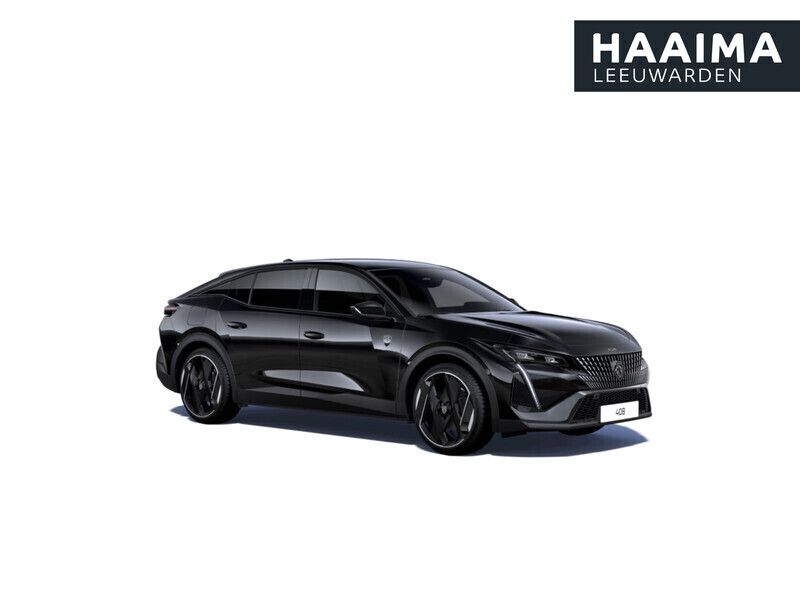 Zwart Nieuw 2025 Peugeot 408 GTi Sedan | € 54.525 (Eerlijke prijs) - Afbeelding 1/4