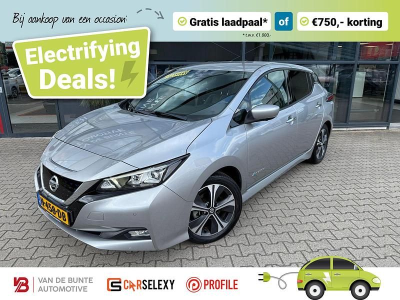 Grijs Gebruikt 2019 Nissan Leaf Tekna Hatchback | € 16.950 (Duur) - Afbeelding 1/4