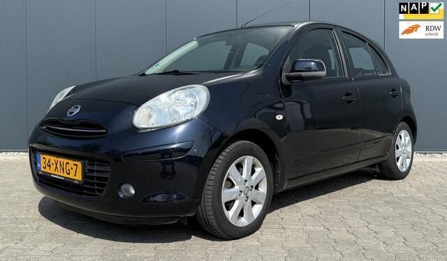 Zwart Gebruikt 2012 Nissan Micra S Hatchback | € 3.650 (Eerlijke prijs) - Afbeelding 1/4