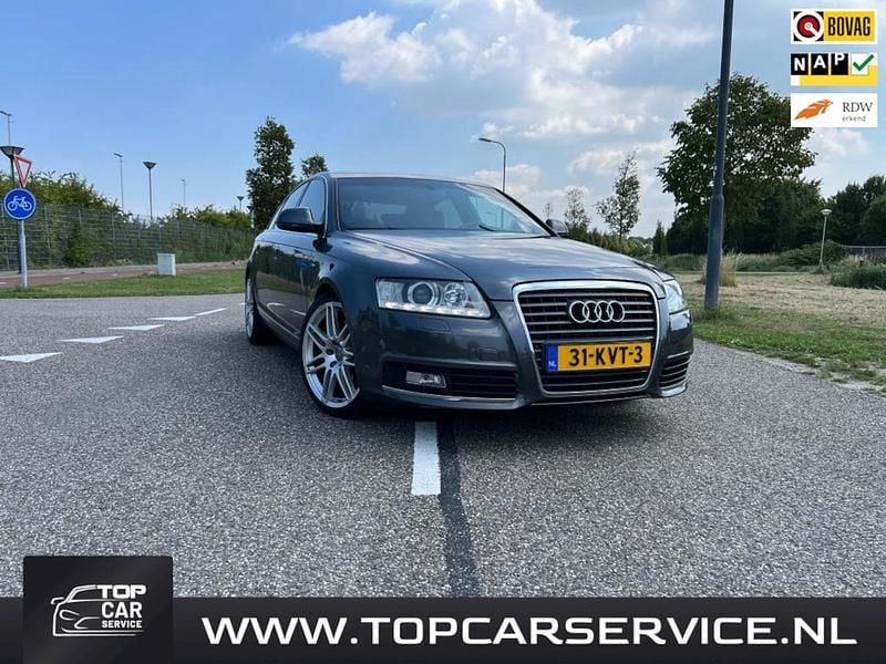 Grijs Occasion 2010 Audi A6 S-Line Sedan | € 6.440 (Eerlijke prijs) - Afbeelding 1/4