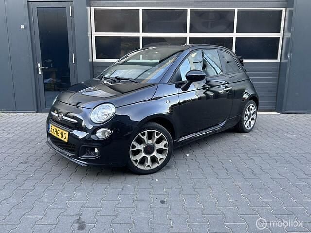Zwart Gebruikt 2014 Fiat 500S Cabriolet | € 6.150 (Goede deal) - Afbeelding 1/3