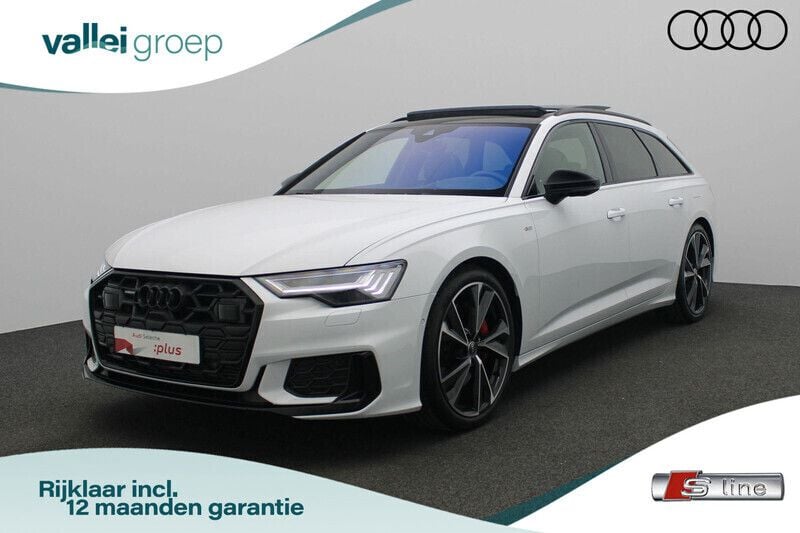 Wit Gebruikt 2024 Audi A6 S-Line Stationwagen | € 64.900 (Duur) - Afbeelding 1/4