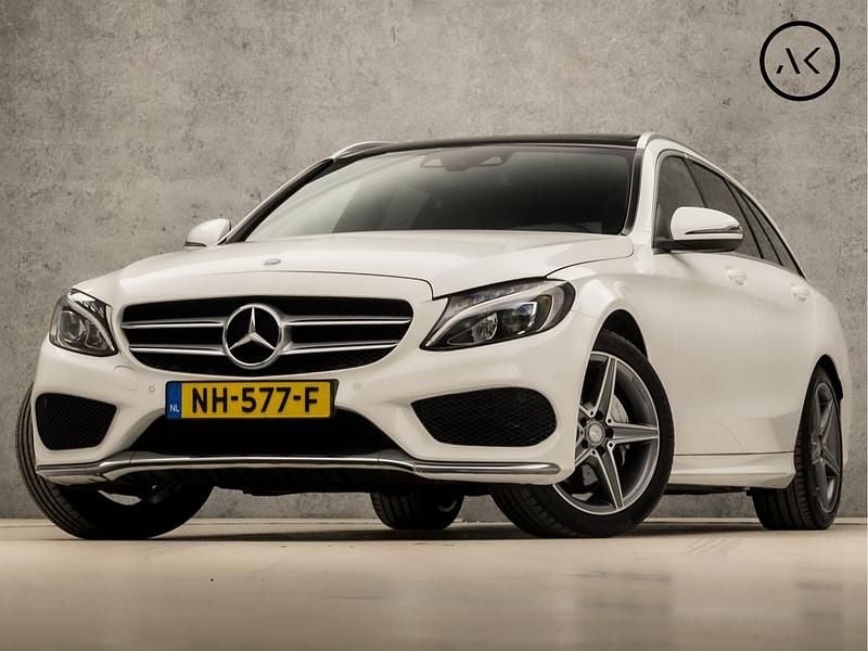 Wit Gebruikt 2017 Mercedes C180 AMG Stationwagen | € 23.445 (Eerlijke prijs) - Afbeelding 1/4
