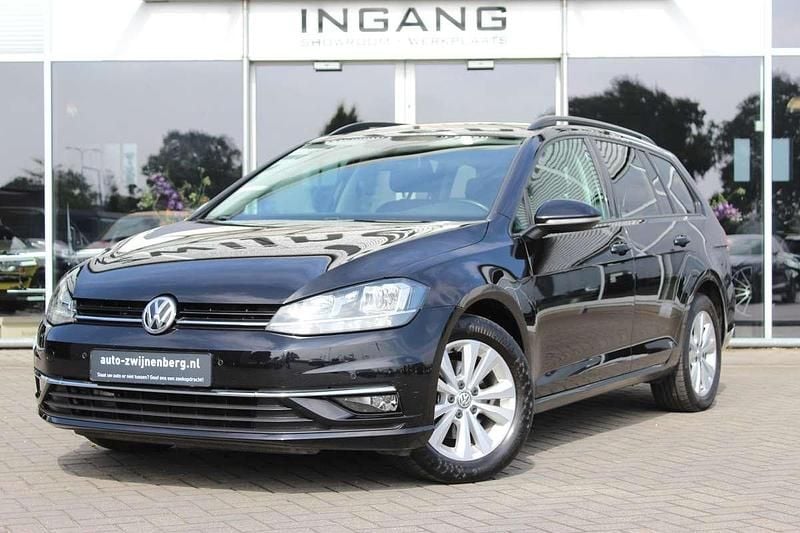 Zwart Gebruikt 2017 VW Golf VII Comfortline Stationwagen | € 13.450 (Super prijs) - Afbeelding 1/4