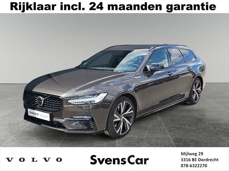 Grijs Gebruikt 2020 Volvo V90 R-Design Stationwagen | € 37.945 (Eerlijke prijs) - Afbeelding 1/4