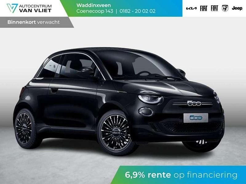 Zwart Nieuw 2025 Fiat 500e La Prima Cabriolet | € 30.990 (Goede deal) - Afbeelding 1/4